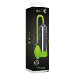 Ouch! Glow Pompe à pénis phosphorescente Glow Pump 20 x 5.5cm